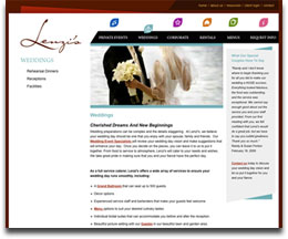 Catering Website Sample Page