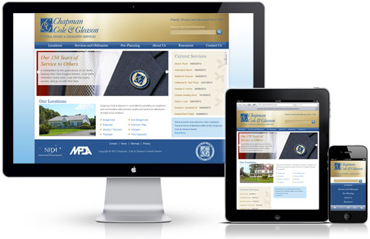 CCG Funeral Home Website - Responsive Design